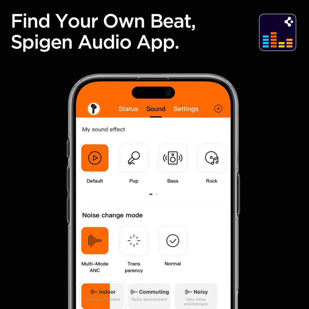 Handsfree Bluetooth Spigen SA2403, A2DP, ANC, Preto ASD09691