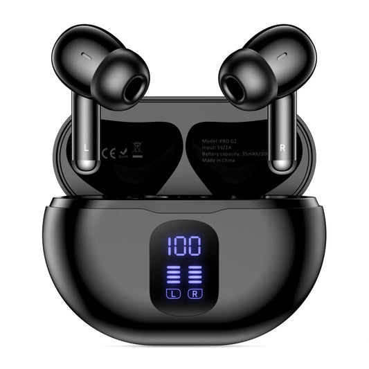 Handsfree Bluetooth Tech-Protect Ultraboost Pro G2, TWS, Preto