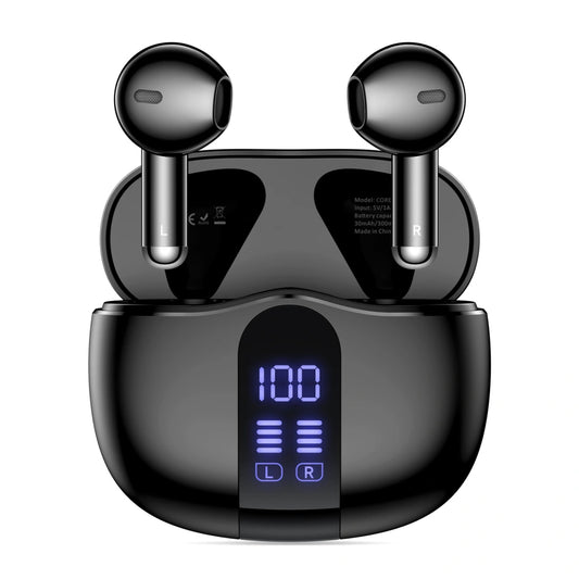 Auricular Bluetooth Tech-Protect Ultraboost Core G2, TWS, Preto