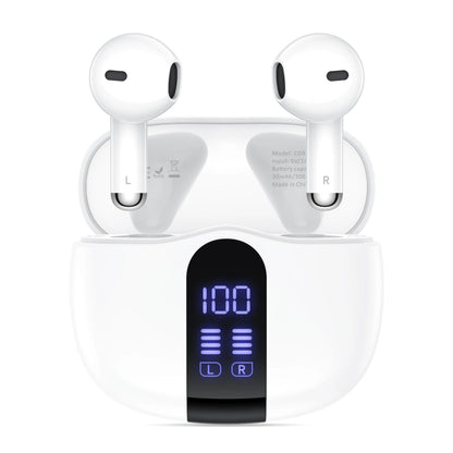 Auricular Bluetooth Tech-Protect Ultraboost Core G2, TWS, Branco