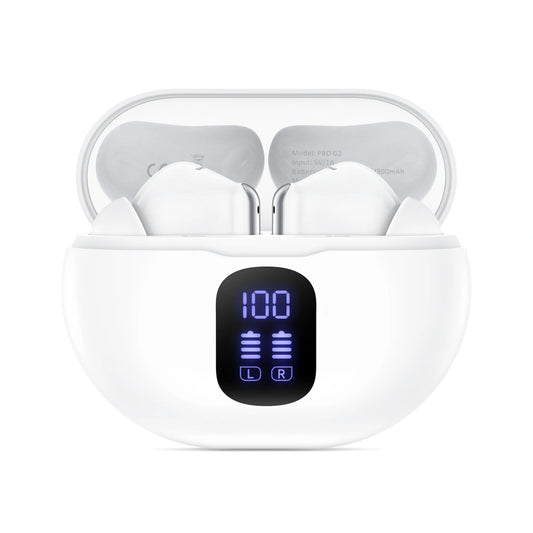 Auricular Bluetooth Tech-Protect Ultraboost Pro G2, TWS, Branco