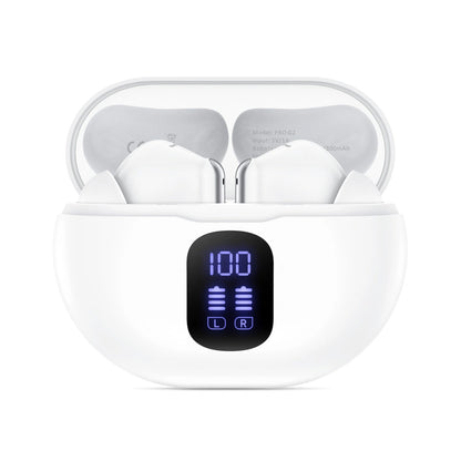 Auricular Bluetooth Tech-Protect Ultraboost Pro G2, TWS, Branco