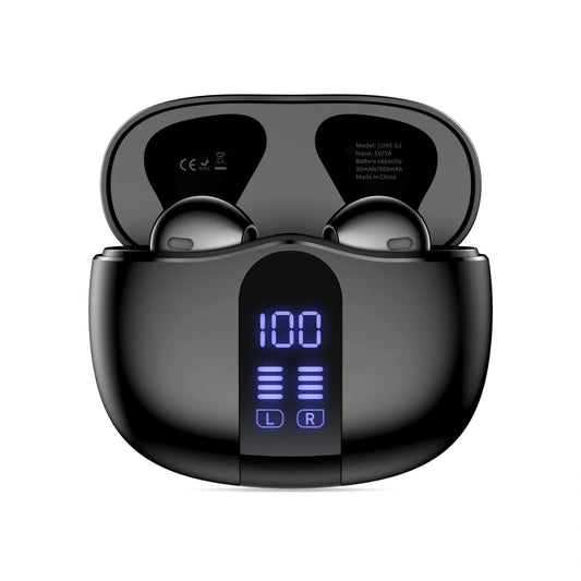 Auricular Bluetooth Tech-Protect Ultraboost Core G2, TWS, Preto