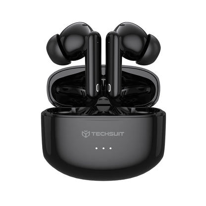 Handsfree Bluetooth Techsuit CW1 Audira Pro, TWS, ANC, Preto