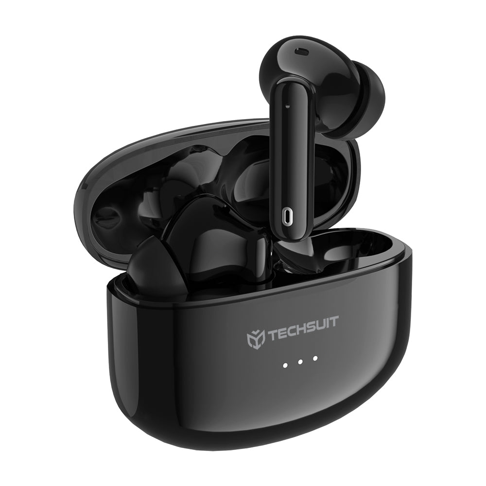 Handsfree Bluetooth Techsuit CW1 Audira Pro, TWS, ANC, Preto
