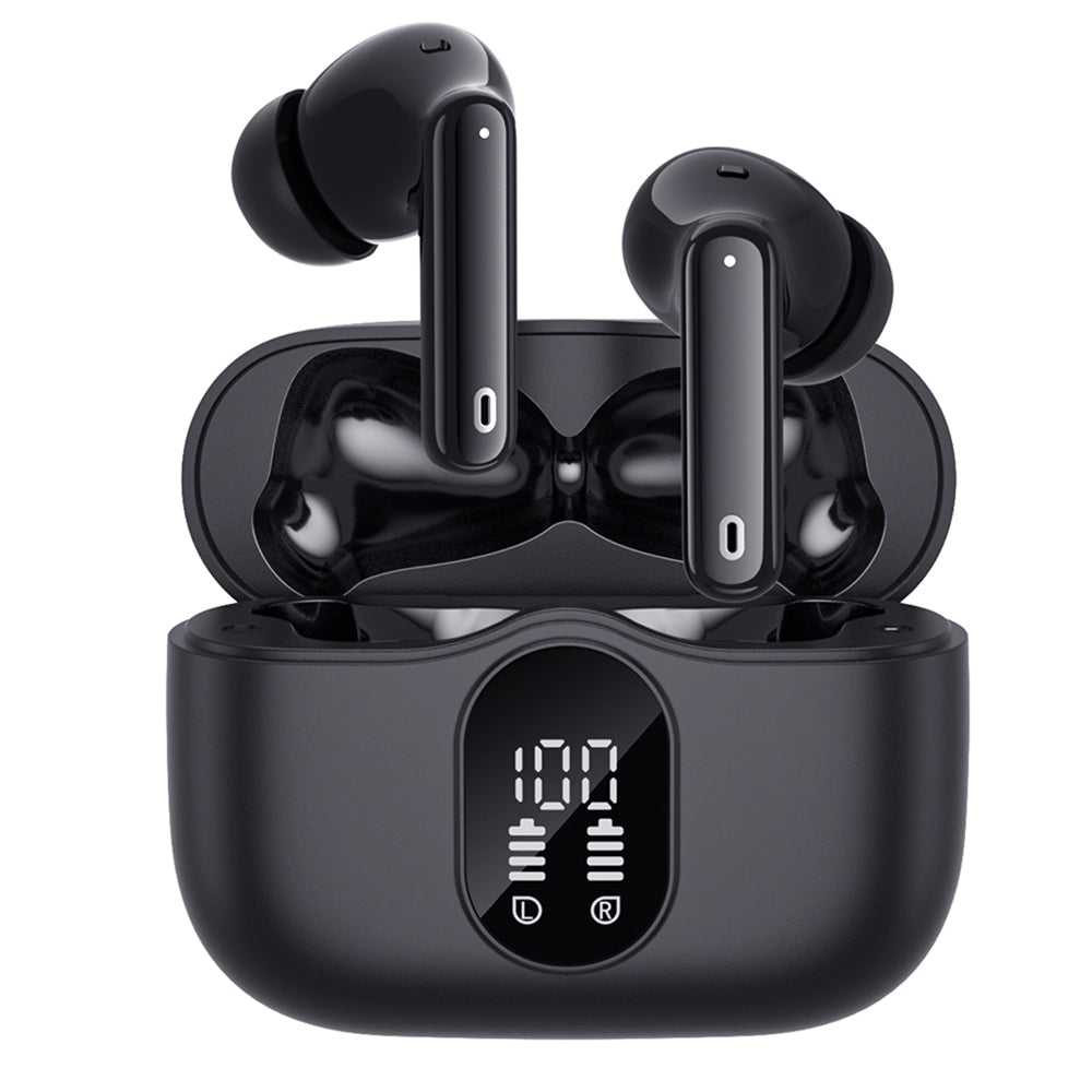 Handsfree Bluetooth Techsuit CW3 WaveBeat 100, TWS, ANC, Preto