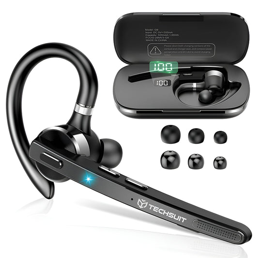 Handsfree Bluetooth Techsuit G9 TalkZen, A2DP, Preto
