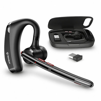 Auricular Call Center Bluetooth Techsuit SoundForce Pro G10, A2DP, Preto