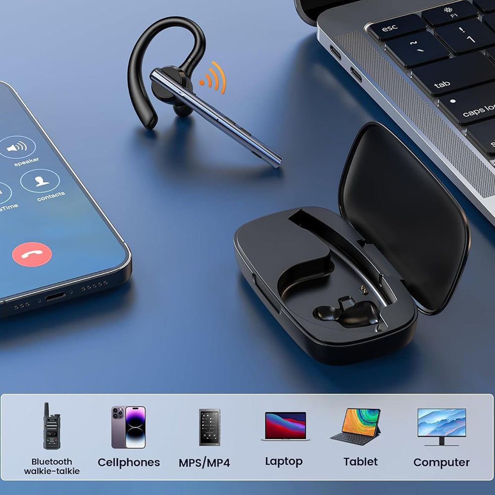 Auricular Bluetooth Handsfree Techsuit Vocelis Pro CB4, A2DP, Azul
