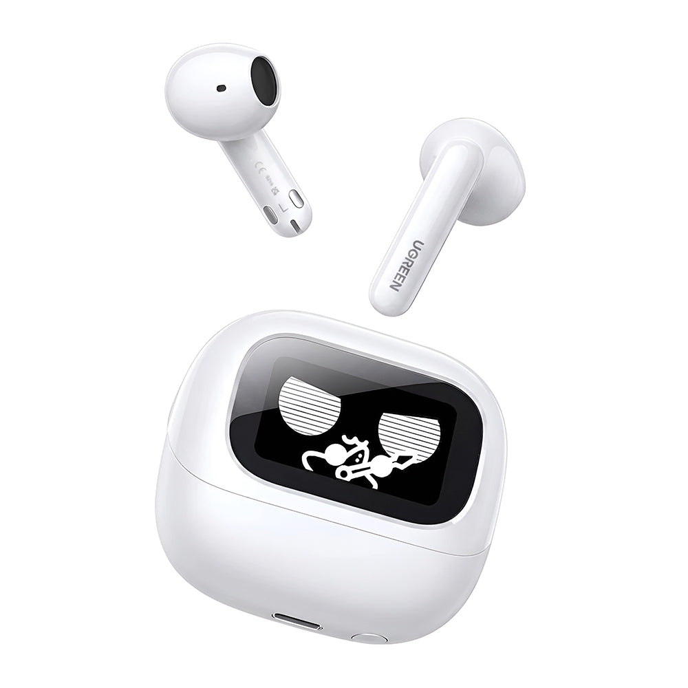 Auricular Bluetooth Handsfree UGREEN HiTune H6 Magic WS216 (65386), TWS, ANC, MultiPoint, Branco