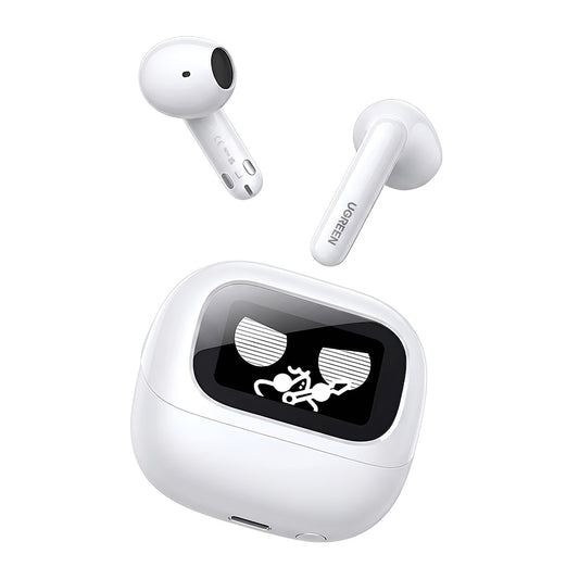 Auricular Bluetooth Handsfree UGREEN HiTune H6 Magic WS216 (65386), TWS, ANC, MultiPoint, Branco