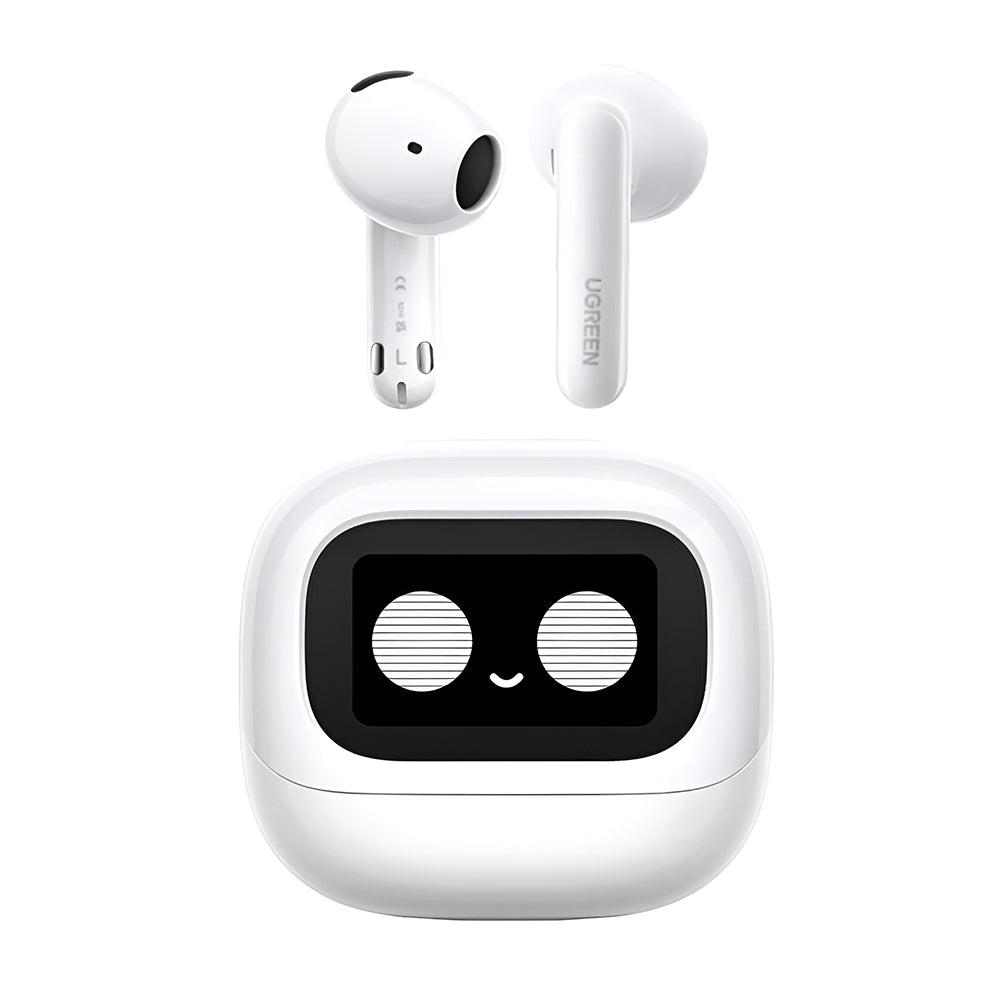Auricular Bluetooth Handsfree UGREEN HiTune H6 Magic WS216 (65386), TWS, ANC, MultiPoint, Branco