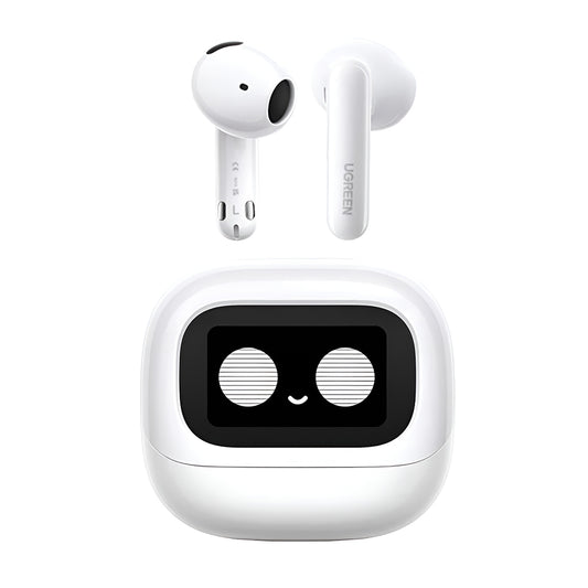 Auricular Bluetooth Handsfree UGREEN HiTune H6 Magic WS216 (65386), TWS, ANC, MultiPoint, Branco