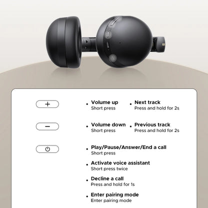 Handsfree Bluetooth UGREEN HiTune Max 2 HP205, MultiPoint, A2DP, ANC, Preto