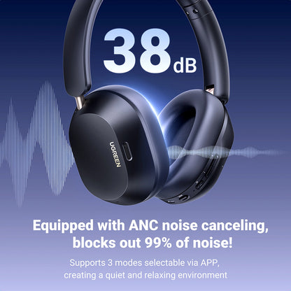 Handsfree Bluetooth UGREEN HiTune Max5C HP203, A2DP, ANC, Azul