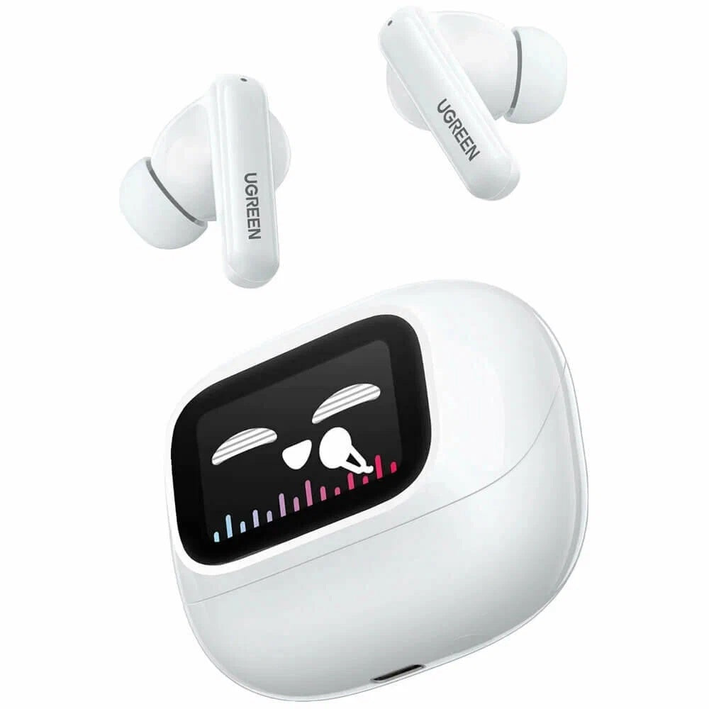 Handsfree Bluetooth UGREEN HiTune T6 Magic WS211, TWS, ANC, MultiPoint, Branco