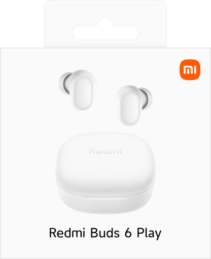 Mãos-livres Bluetooth Xiaomi Redmi Buds 6 Play, TWS, ANC, Branco BHR8773GL 