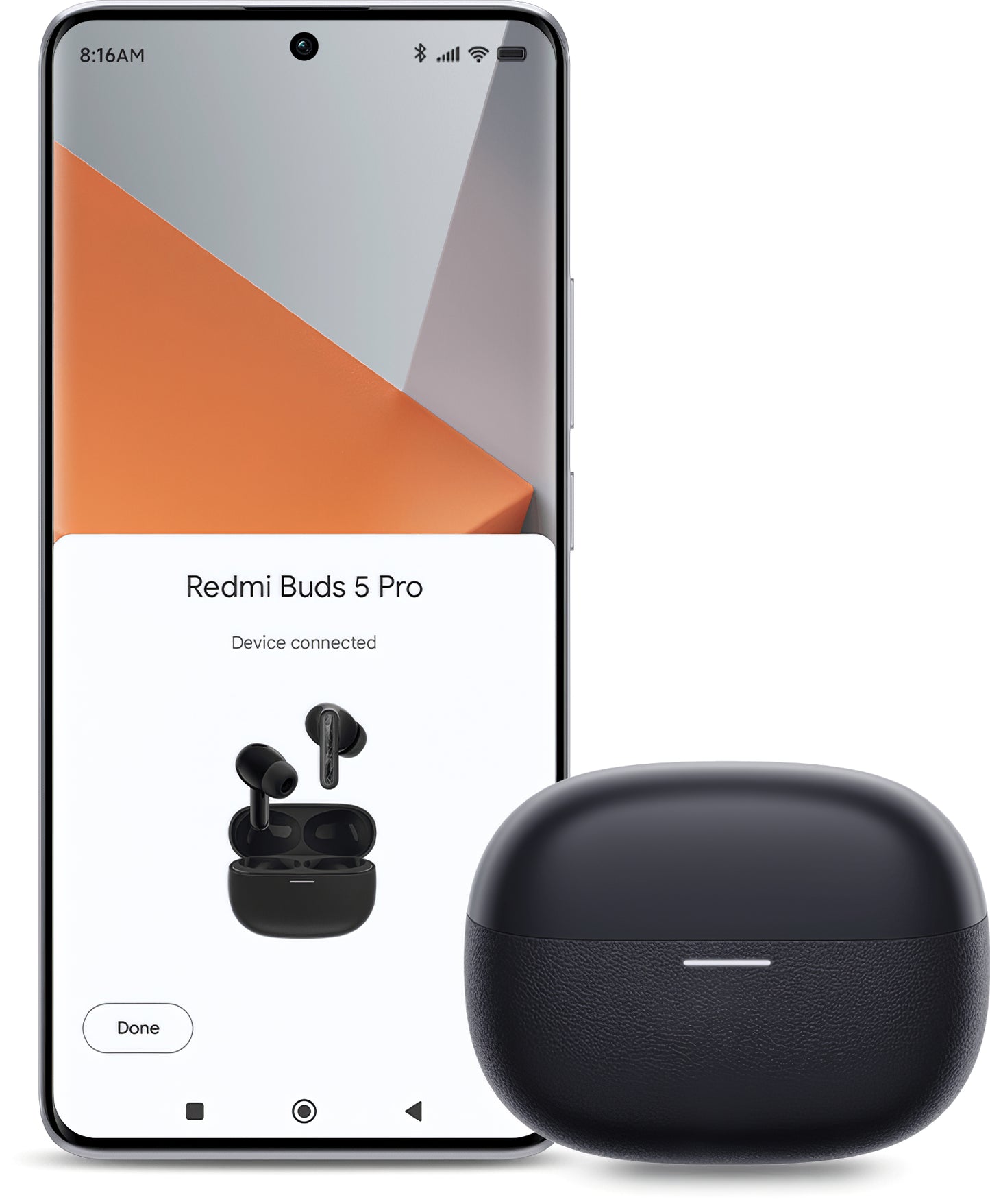 Mãos-livres Bluetooth Xiaomi Redmi Buds 5 Pro, TWS, ANC, Preto BHR7660GL