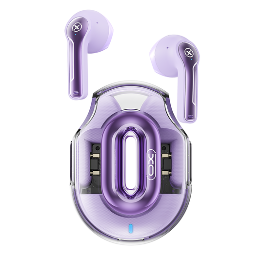 Auricular Bluetooth XO Design X43, TWS, Roxo