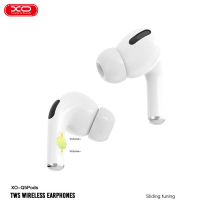 Handsfree Bluetooth XO Design Q5 Pods, TWS, Branco