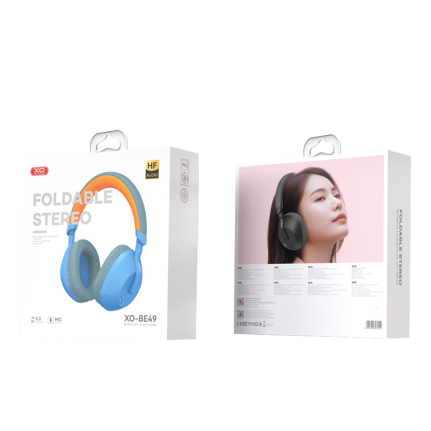 Handsfree Bluetooth XO Design BE49 Qiyue, A2DP, ANC, Azul