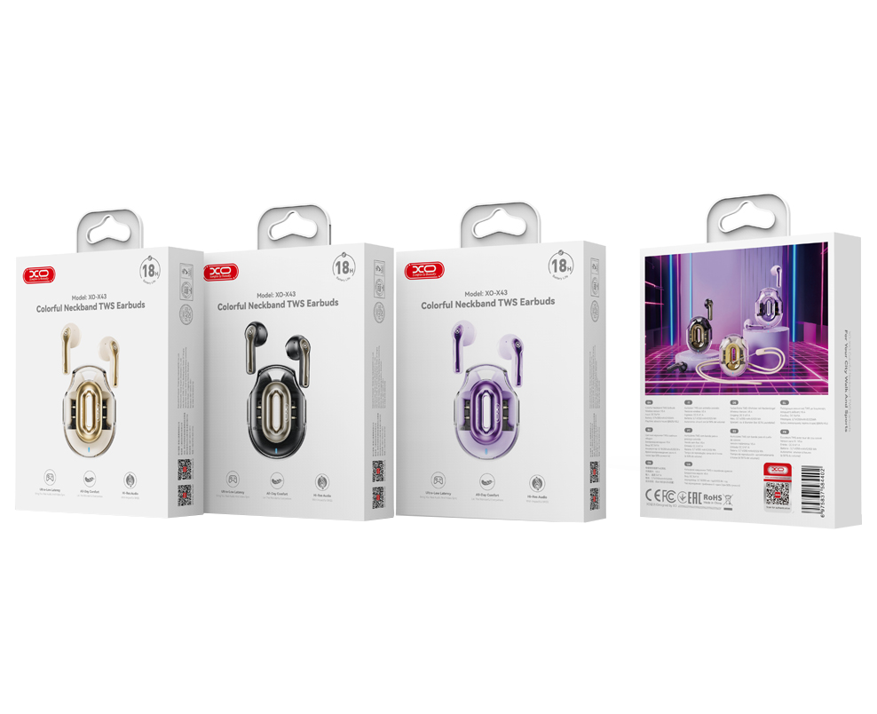 Handsfree Bluetooth XO Design X43, TWS, Bege