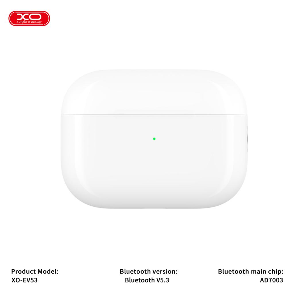 Handsfree Bluetooth XO Design EV53, TWS, ANC, Branco
