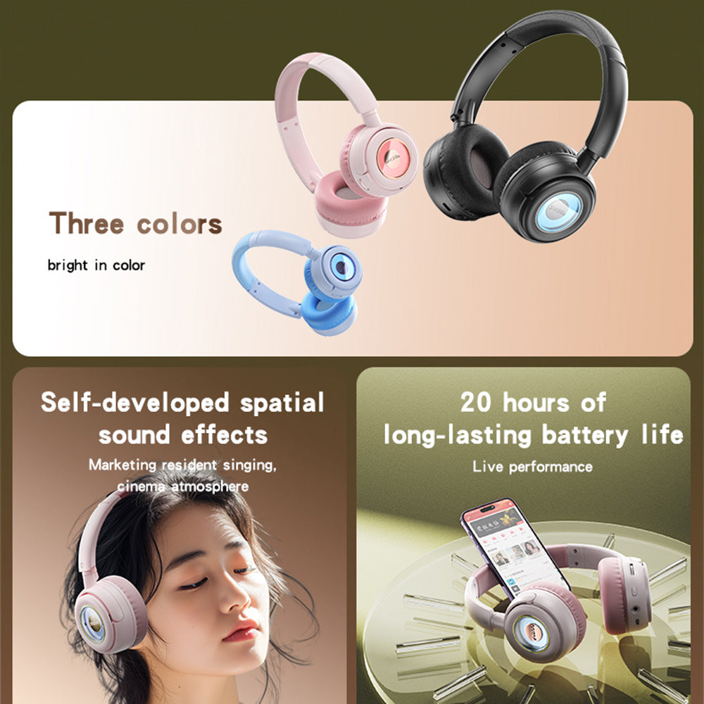 Handsfree Bluetooth Yesido EP06 Kids, A2DP, Preto