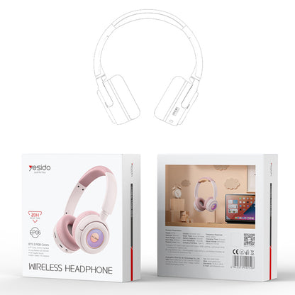 Handsfree Bluetooth Yesido EP06 Kids, A2DP, Preto