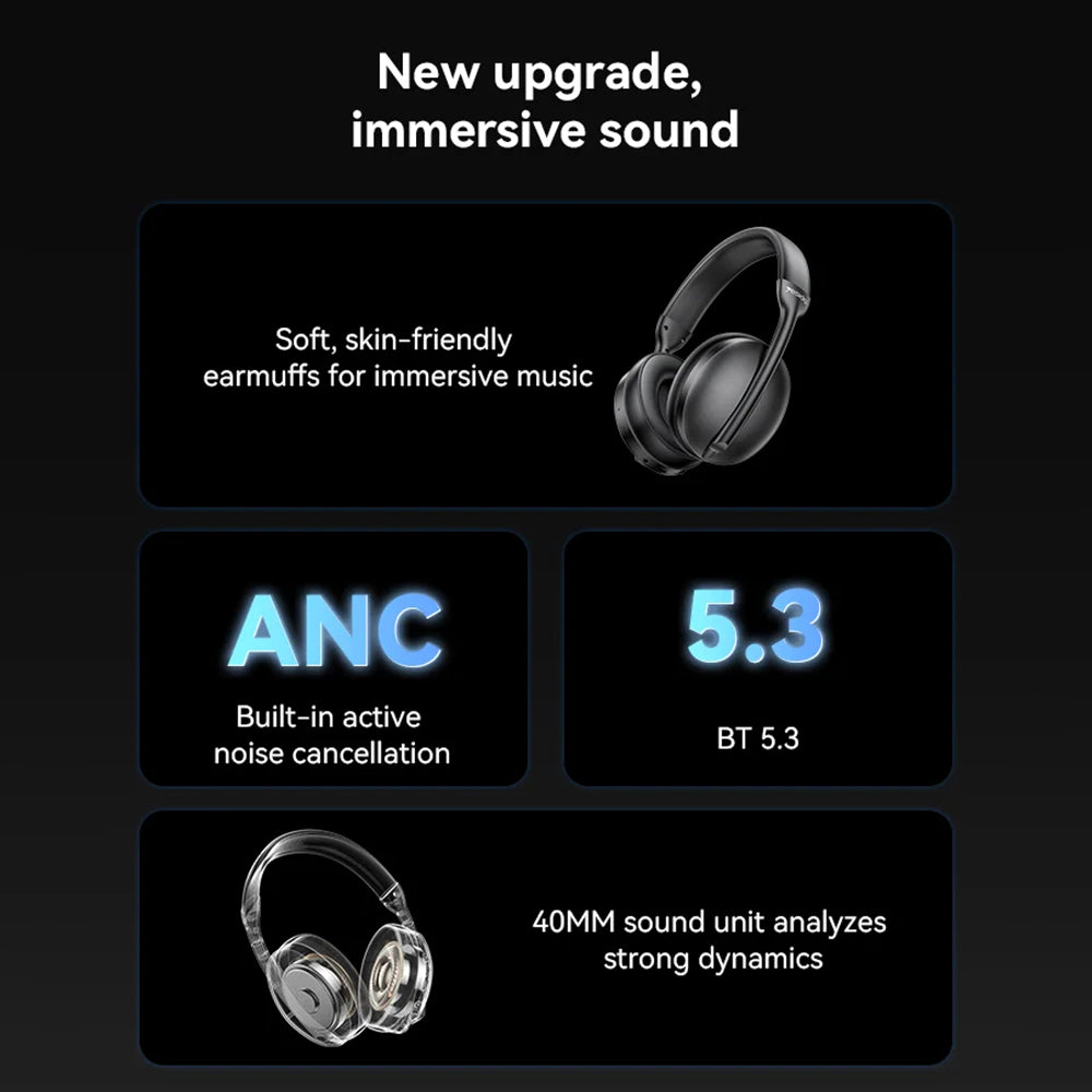 Handsfree Bluetooth Yesido EP08, A2DP, ANC, Preto