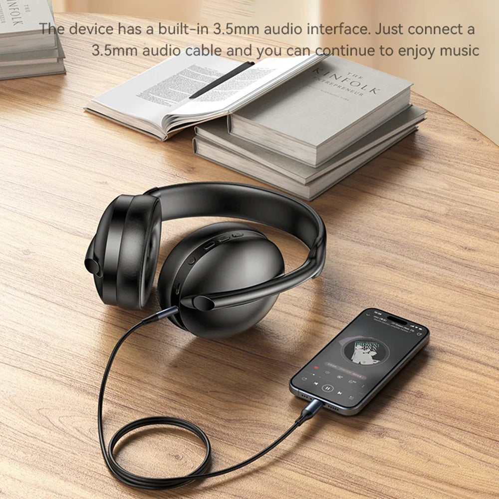Handsfree Bluetooth Yesido EP08, A2DP, ANC, Preto