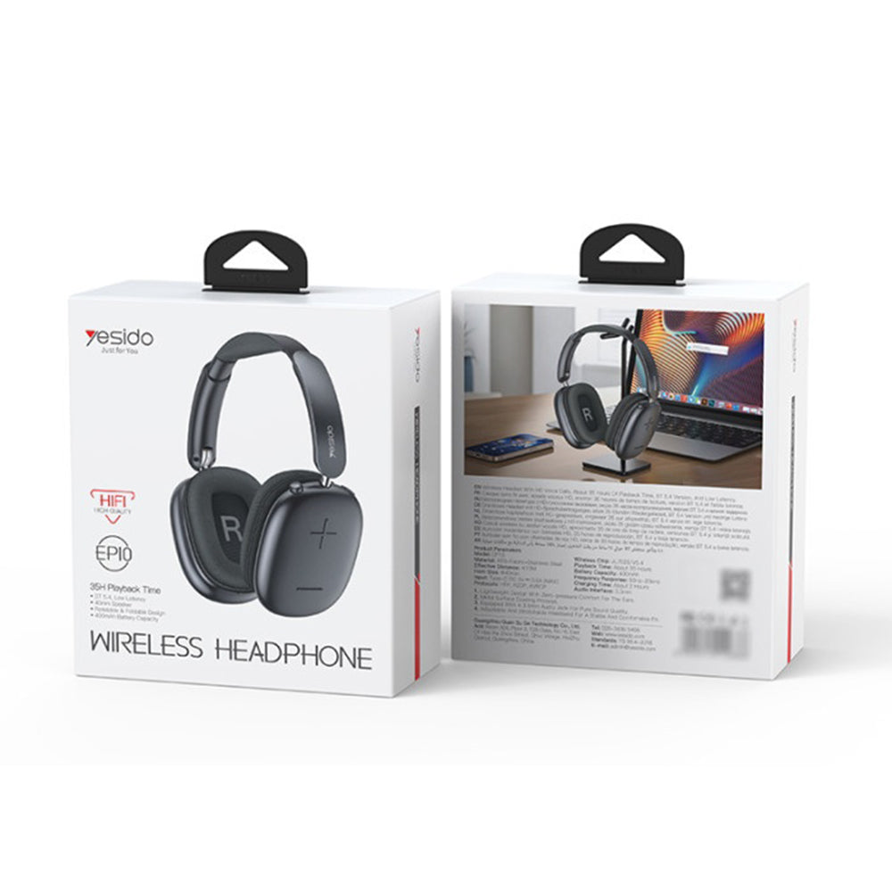 Handsfree Bluetooth Yesido EP10, A2DP, Preto