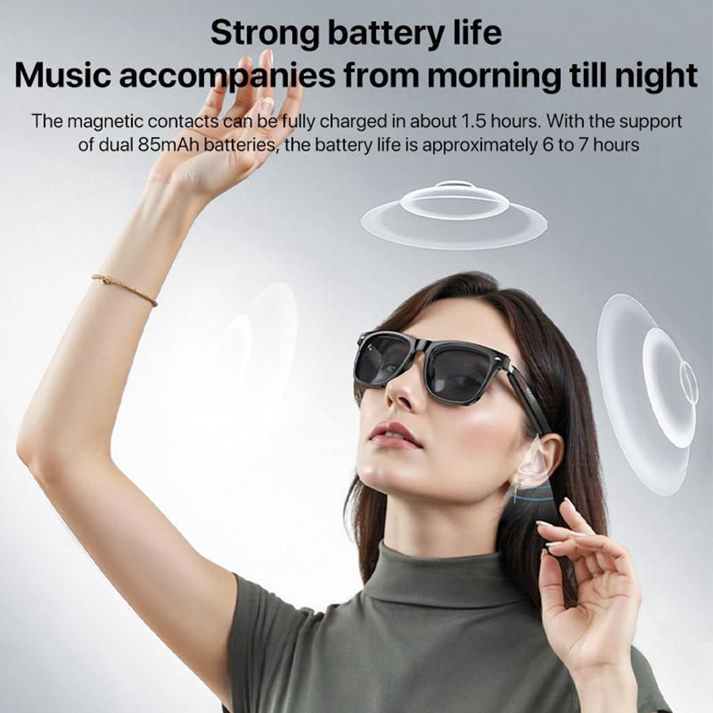 Handsfree Bluetooth Yesido IO35, Tipo Óculos de Sol Unissexo, A2DP, Preto