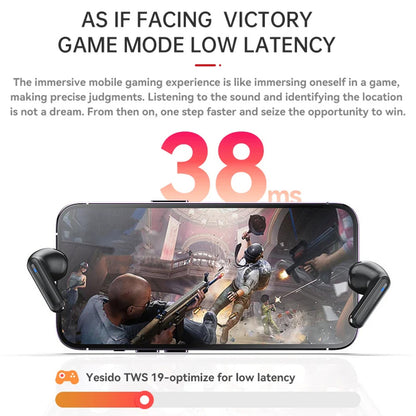 Handsfree Bluetooth Yesido TWS19, TWS, Preto