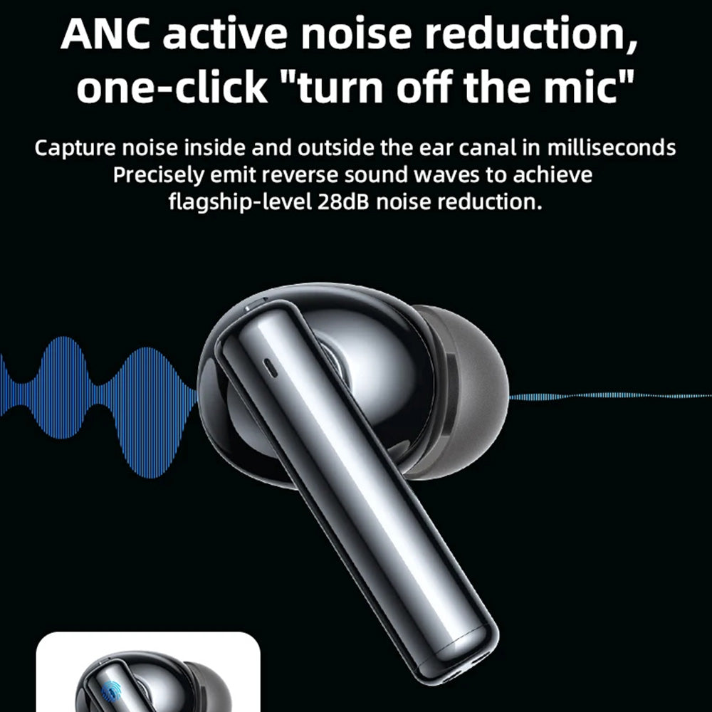 Handsfree Bluetooth Yesido TWS23, TWS, ANC, Preto