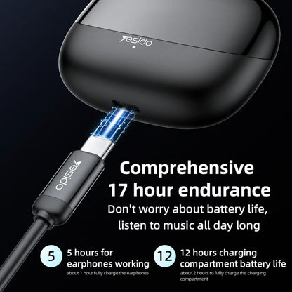 Handsfree Bluetooth Yesido TWS26, TWS, Preto