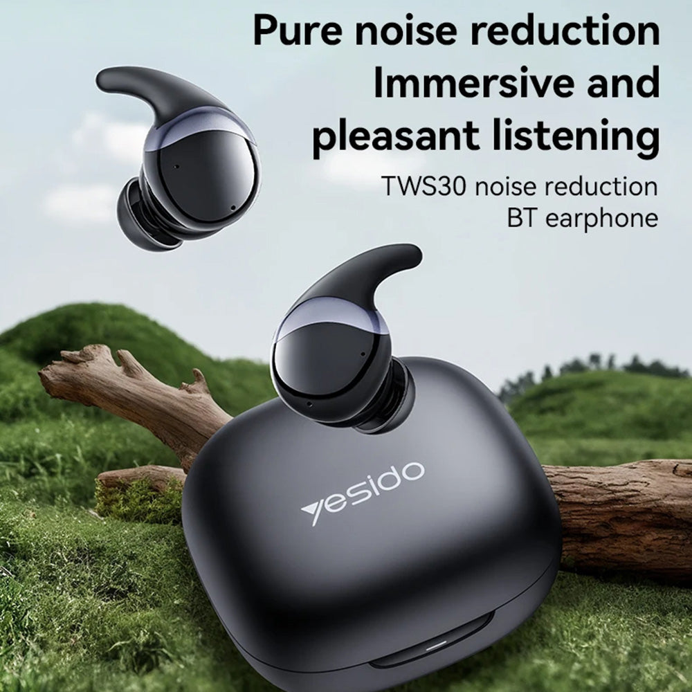 Handsfree Bluetooth Yesido TWS30, TWS, ANC, Preto