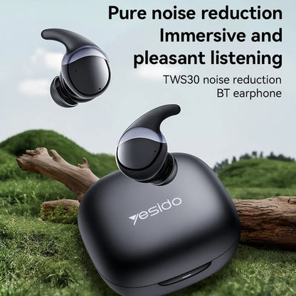 Handsfree Bluetooth Yesido TWS30, TWS, ANC, Preto