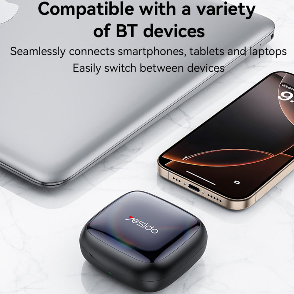 Handsfree Bluetooth Yesido YSP24, TWS, Preto