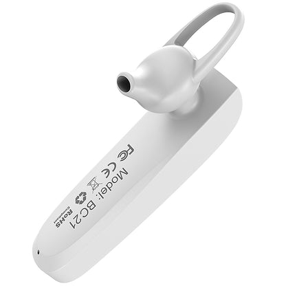 Auricular Bluetooth mãos-livres Encourage BC21, Multiponto, A2DP, Branco