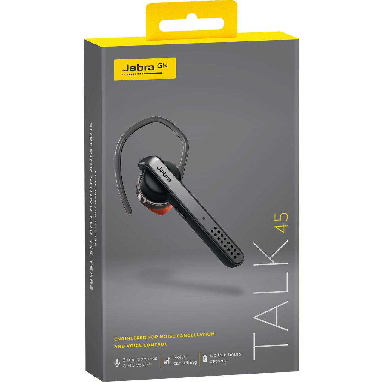 Mãos-livres Bluetooth Jabra Talk 45, A2DP, Prateado