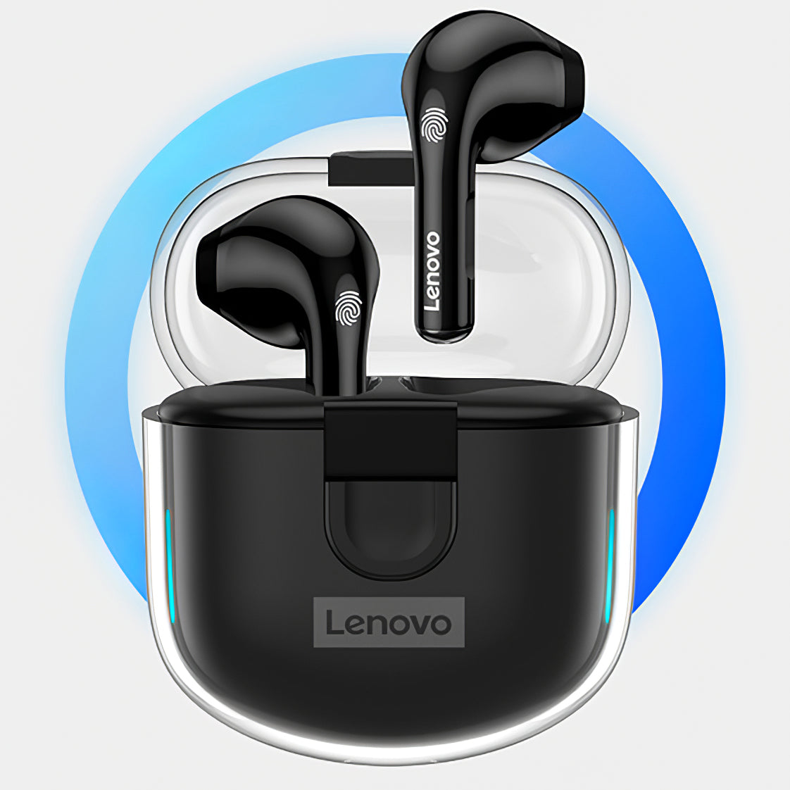 Mãos-livres Bluetooth Lenovo LP12, TWS, Preto