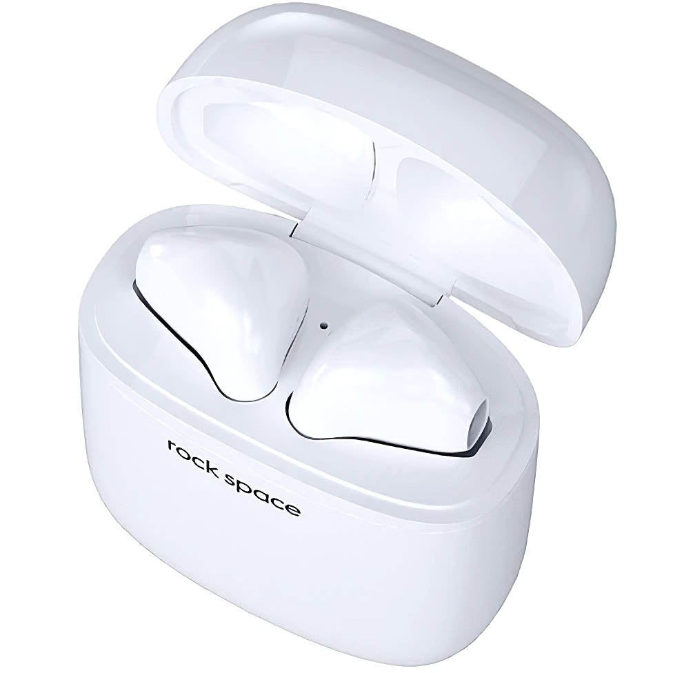 Mãos-livres Bluetooth Rock Space EB100, TWS, Branco