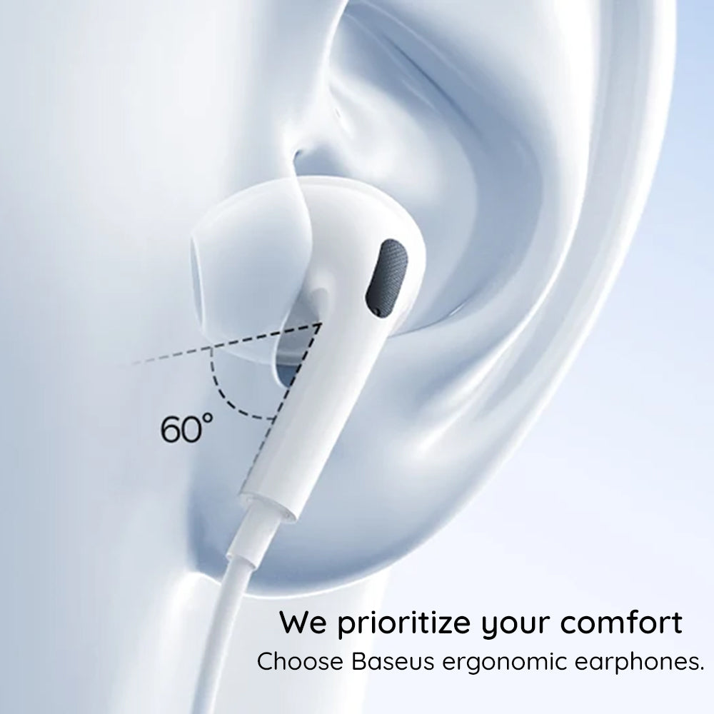 Handsfree USB-C Baseus Encok CZ19, Branco A00182201213-00