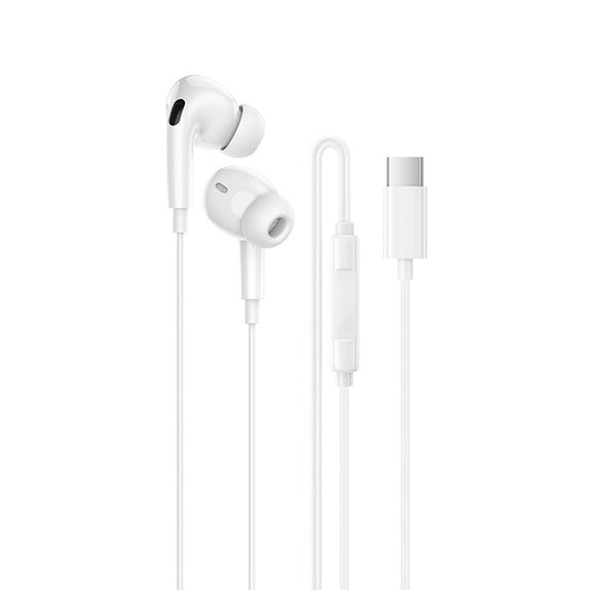 Auricular USB-C Borofone BM100 Pro Fuente, Branco