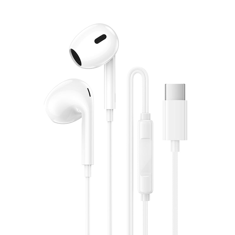Auriculares USB-C Borofone BM100 Max Fuente, Branco