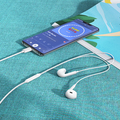 Auriculares USB-C Borofone BM100 Max Fuente, Branco