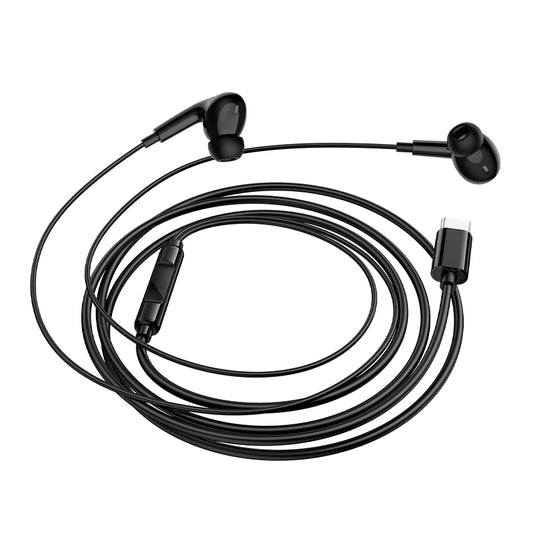 Auriculares USB-C Borofone BM100 Pro Fuente, Preto