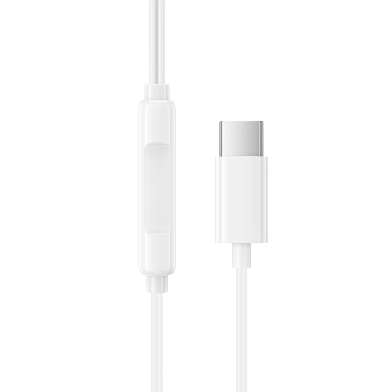 Auriculares USB-C Borofone BM100 Max Fuente, Branco