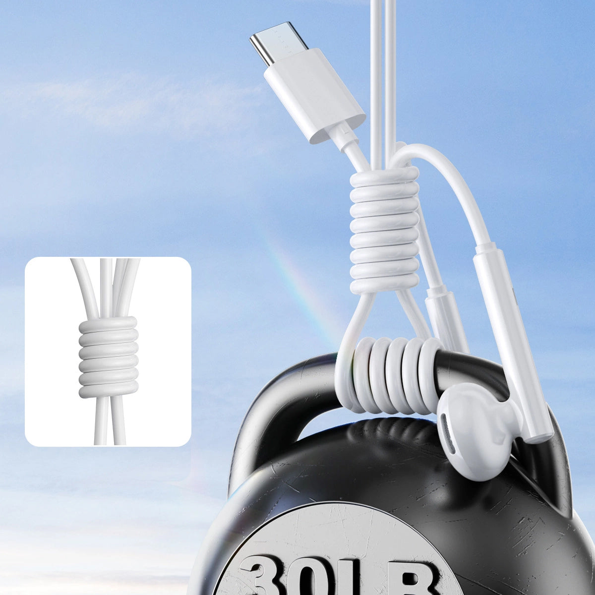 Handsfree USB-C Joyroom JR-EC05, Branco